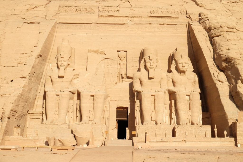 Ramses II's great temple of Abu Simbel. Photo: Genevieve Hathaway Photography.