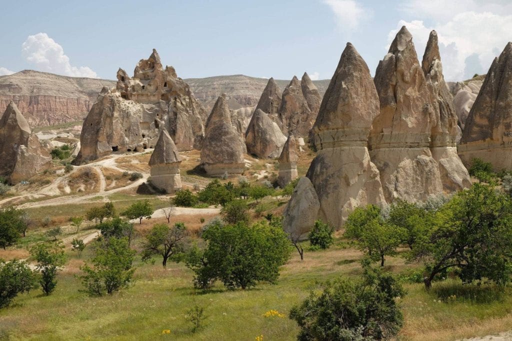 Hiking Red and Rose Valley. Cappadocia.