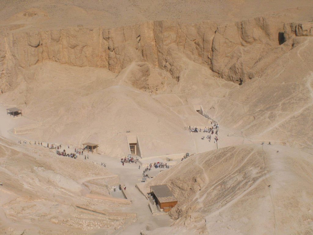 Overlooking the Valley of the Kings. Photo: Wikipedia.
