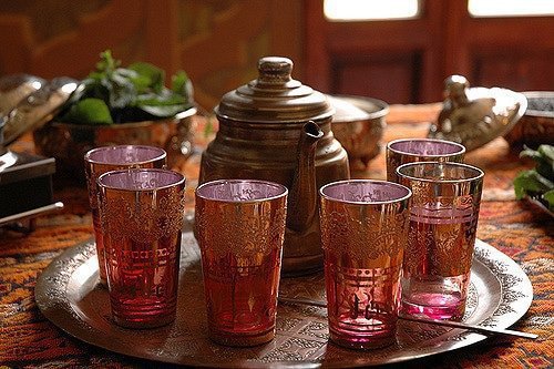 Morocco Mint tea. Marrakech, Morocco. ArchaeoAdventures.