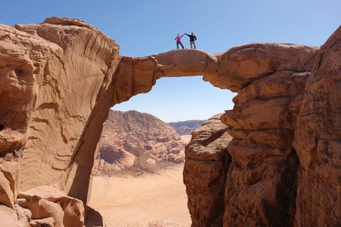 Hikers Wadi Rum