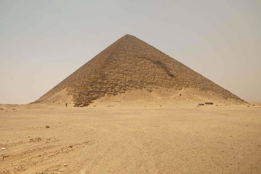 Sneferu's Red Pyramid. Dahshur. Photo: Genevieve Hathaway Photography.