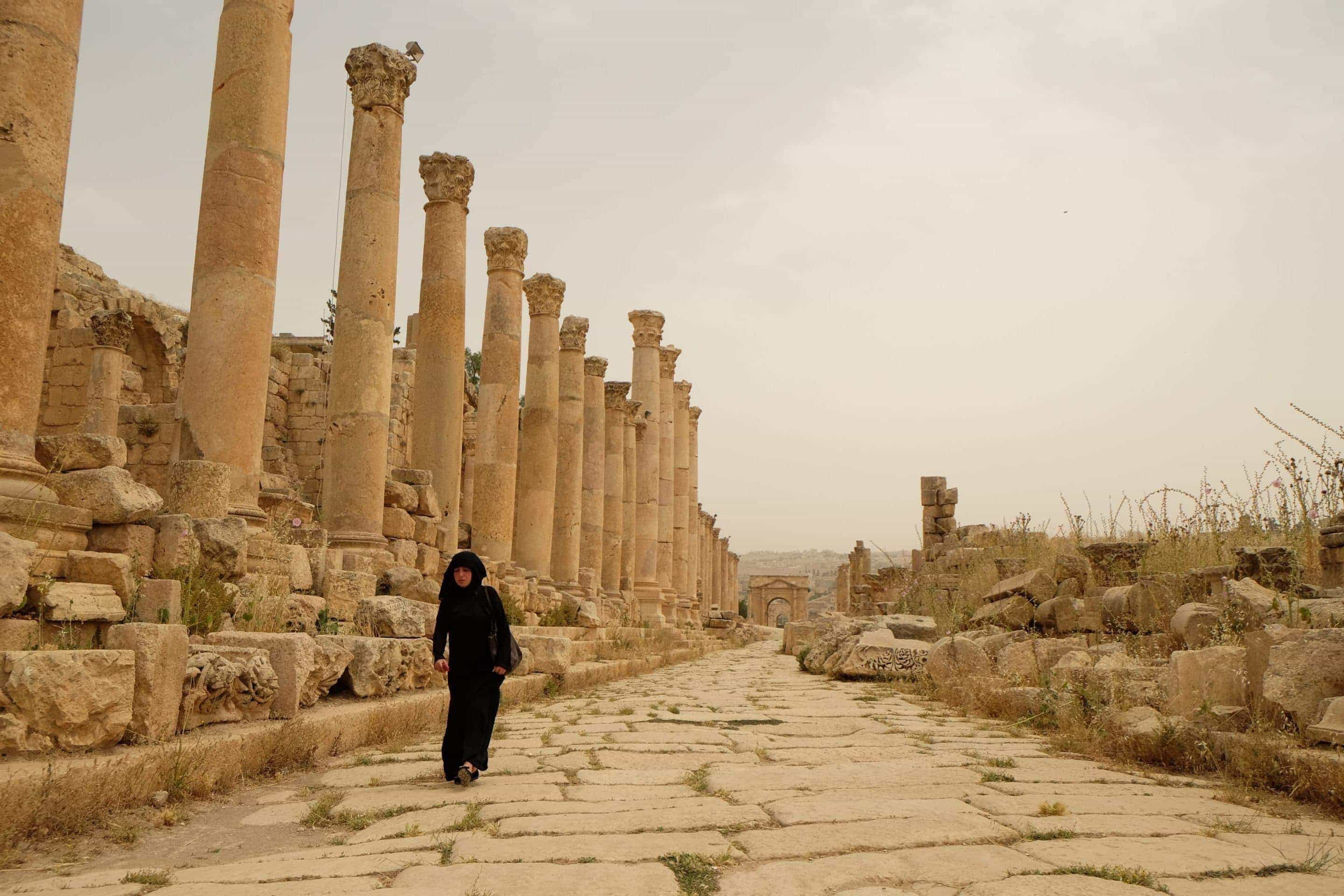 Jerash is just as popular with locals as a place to stroll, as it is with travelers. Photo: Genevieve Hathaway Photography.